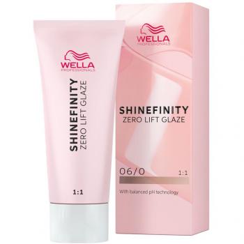 Wella Professionals - Zero Lift Glaze Tintes temporales 60 ml Gris female, Shinefinity Zero Lift Glaze 06/0 Natural Brandy