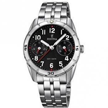 Festina Reloj Analógico para Unisex de Cuarzo con Correa en Acero Inoxidable F16908/3