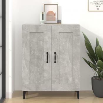 Armario de hormigón gris de madera multicapa 69,5x34x90 cm