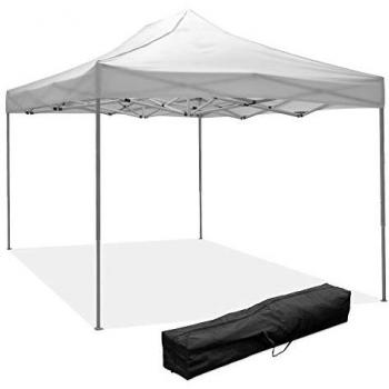 Cenador Plegable 3x4.5 m Blanco Impermeable de PVC
