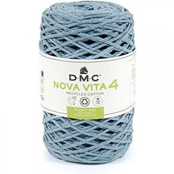 Hilo de algodón reciclado DMC Nova Vita - Color 07, ovillo de 250g para agujas de 4-6mm, ideal para tejer y macramé