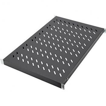 DIGITUS Professional DN-97649 - Balda con profundidad variable para instalación permanente en armarios de 19 - capacidad de carga 50 kg - desde 1000 mm de profundidad de armario - 1U - color negro