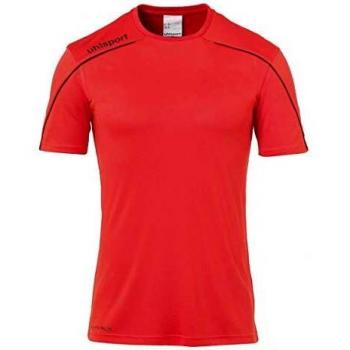 uhlsport Stream 22 Shirt Shortsleeved Camiseta De Entrenamiento, Hombre, Rojo/Negro, 116