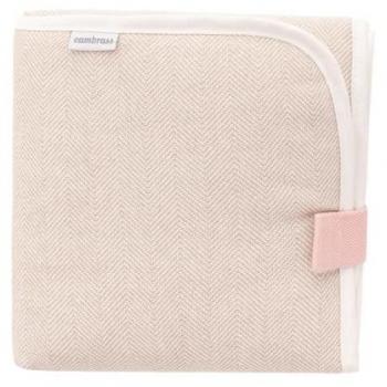 Cambiador Plegable Portátil Impermeable Lino Rosa 40x60 cm
