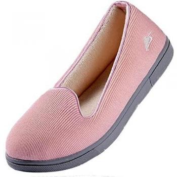 Wishcotton Light Breathable Slippers with Nonslip Sole - Pink - 7 UK
