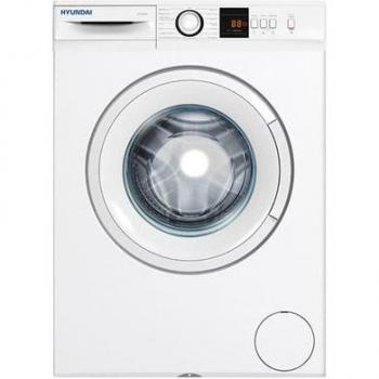 Lavadora Frontal Hyundai HL6000DD 6kg 1000RPM Clase D Antialérgica con Motor Universal, Stop&Go e Inicio Diferido - Blanco