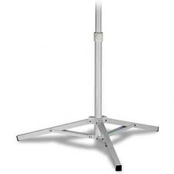 Base de parasol plegable Relaxdays, soporte trípode para varas de 25-32 mm, color blanco, dimensiones 55 x 67 x 67 cm