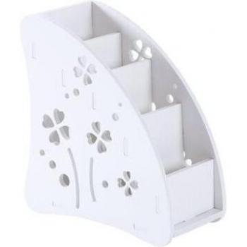 Soporte Organizador de Control Remoto Eco-Friendly de Madera y Plástico para Aire Acondicionado y TV - Caja de Almacenamiento para Oficina y Escritorio