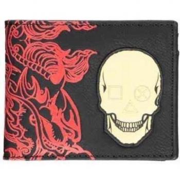 Cartera Monedero Sony PlayStation Skull Bifold con Diseño de Calavera