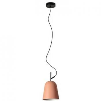 Lámpara colgante Studio Faro Barcelona, Ø 16 cm, color rosa/negro, material acero