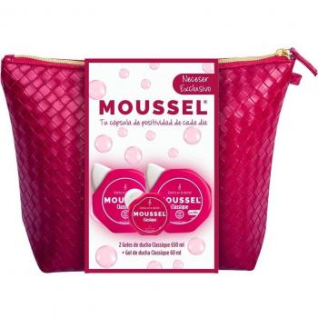 Pack Neceser Moussel Classique con 2 Geles de Ducha 650ml y Gel de Manos 60ml