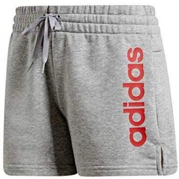 adidas W E Lin Short Pantalón Corto, Mujer, brgrin/rosbas, L