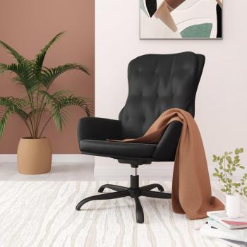 Sillón de Relax en Cuero Sintético Negro