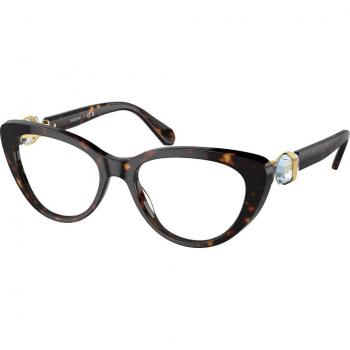 Swarovski SK2005 1002 Women's Cat Eye Havana Eyeglasses