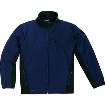 Delta plus - Chaqueta lulea softshell azul marino negro -s