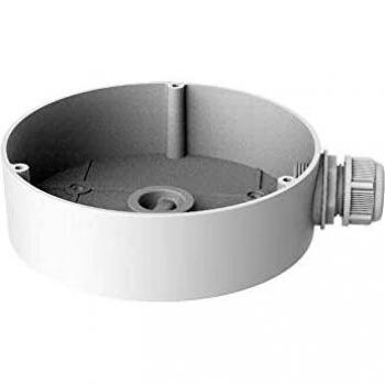 Hikvision DS-1280ZJ-DM45 Caja de Junction para cámaras de seguridad, material de aluminio, diseño resistente a la intemperie, dimensiones compactas, fácil instalación y compatibilidad con diversas cámaras Hikvision