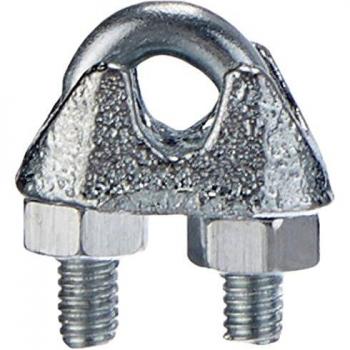 Chapuis BAR9 Lote de 30 sujetacables de estribo - Acero galvanizado - Para cable de 3/4 mm de diámetro