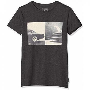 Quiksilver High Speed Pursuit T-Shirt Boys Camiseta de Manga Corta, Niños, Gris