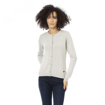 Baldinini Trend Gray Wool Sweater - M