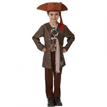 Piratas del Caribe - Disfraz de Jack Sparrow para niños, infantil 7-8 años