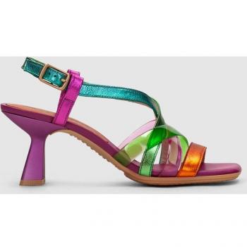 Hispanitas Multicolor Leather High Heel Sandals for Women, Model CHV243292