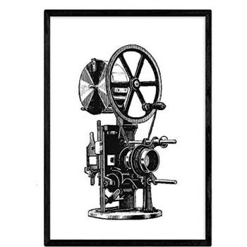 Lámina de Proyector Vintage sin Marco - Tamaño A3