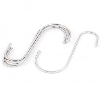 145cm Largo Hogar Baño Anillos De Cortina De Ducha Ganchos Perchas 4 Piezas