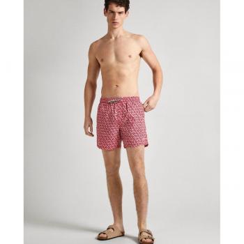 BaÃ±ador Bermuda Pepe Jeans con Estampado Rojo All Over