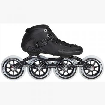 Powerslide Patines en Línea Puls 110, ruedas de 110 mm, chasis de aluminio, diseño ergonómico, cierre de cordones y hebilla, adecuado para principiantes y patinadores intermedios