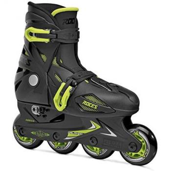 ROCES ORLANDO III PATINES EN LÍNEA NEGRO-LIMA, mujer, juventud unisex, talla 25