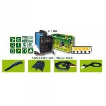 Cevik CE-K100 - Equipo de Soldadura 100 A. Electrodos de 1,6 a 2,50 mm. Con accesorios