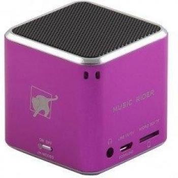 MUSIC RIDER MINI ALAVOZ COMPATIBLE ROSA MOVIL TABLET PC