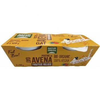 Postre de Avena con Frutos Rojos Naturgreen 2 x 125 g Bio
