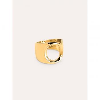 Anillo Singularu Personalizado Letter Signet - Letra O