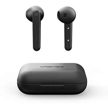 Urbanista True Wireless Auriculares Stockholm 14H de Duración Bluethooth 5.0 con Estuche de Carga, Controles Táctiles y Cascos con Micro Dual Compatible con Android e iOS - Payaso Oscuro