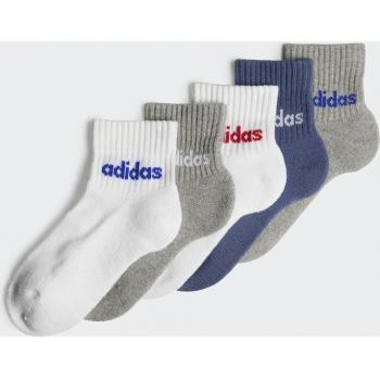 Adidas Kids Linear Ankle Socks 5-Pack White