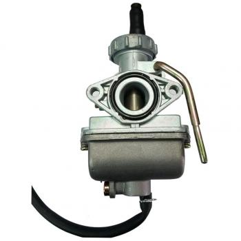 GOOFIT Carburador 16 PZ16 Minimoto Inclinado reemplazo para 2 Tiempos 50cc 70cc 90cc Mini Quad Pit Bike Go Kart Motor Ciclomotor y Scooter Plata