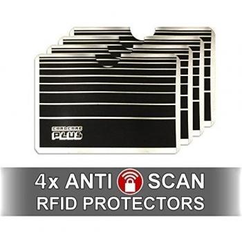 4 x anti Protectores de escaneo RFID para su Tarjetas de Crédito