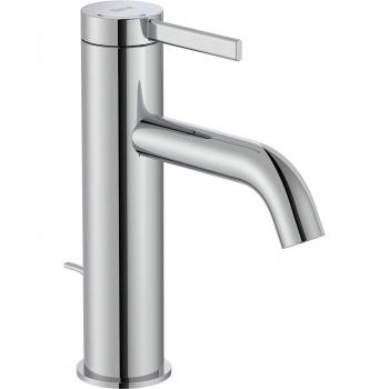 Grifo monomando para lavabo Roca Ona con desagüe automático y acabado cromado
