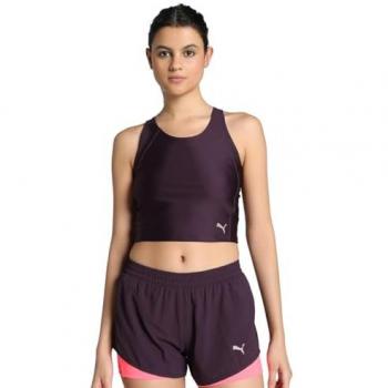 Puma Ultraform Women's Sustainable Sleeveless Crop Tank Top - Purple - Size X-Large