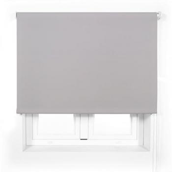 Estor Enrollable Translúcido Premium a Medida 130x165 cm Color Gris - Elegante y Práctico con Diseño Único