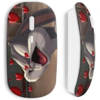 Ratón Inalámbrico Bugs Bunny Amor Corazones