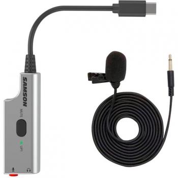 Samson LMU1 Compact Broadcast Lavalier Microphone with UP1 USB Adapter