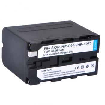Andoer 6600mAh NP-F960 NP-F970 Batería / Pila recargable para Sony Cámara NP-F930 F950 F330 F550 F570 F750 F770