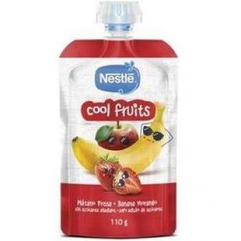 COMPOTA POUCHE COOL FRUITS PLÁTANO Y FRESA NESTLÉ 110 GR