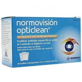 Normovision Opticlean 30 Sterile Wipes
