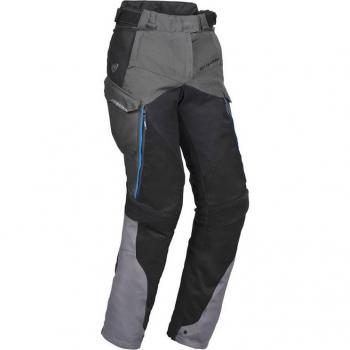 Ixon Pantalones de Moto Textiles para Mujer Eddas Gris-Negro-Azul