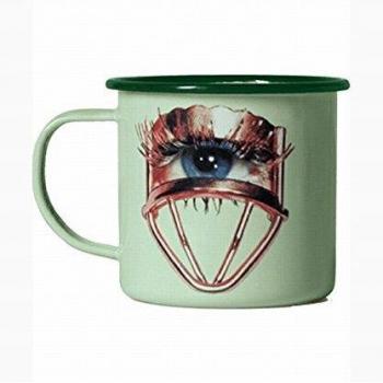 SELETTI Taza de Metal esmaltado «Toiletpaper» de 10 cm de diámetro por 9 de Alto — Ojo