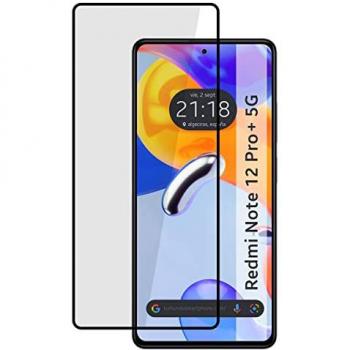 Protector Cristal Templado Completo 5D Negro para Xiaomi Redmi Note 12 Pro+ Plus 5G