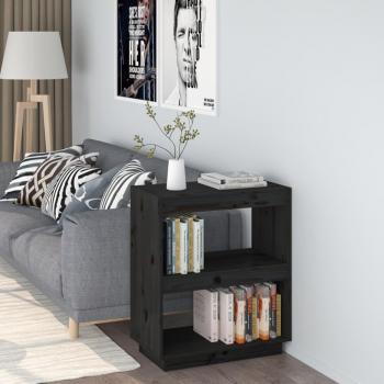 Estantería de madera maciza de pino 60x35x71 cm en colores Natural, Blanco y Gris, mueble de almacenaje para oficina, estudio, sala de estar y dormitorio
